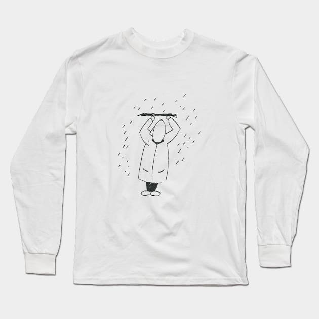 ShopBollocks Rain Long Sleeve T-Shirt by Bollocks